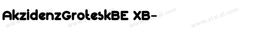 AkzidenzGroteskBE XB字体转换